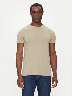 Calvin Klein Calvin Klein T-särk K10K112724 Beež Slim Fit