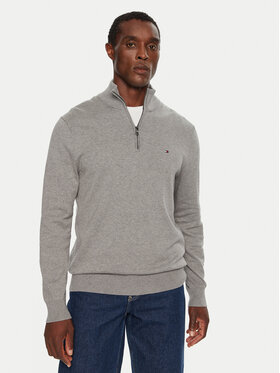 Tommy Hilfiger Tommy Hilfiger Sweter Essential MW0MW37331 Szary Regular Fit
