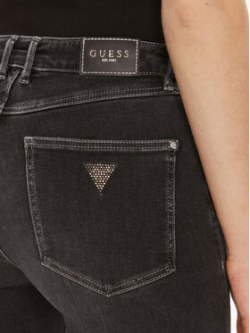 Guess Jeans Hlače W4YA1J D5DY1 Črna Slim Fit