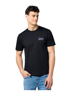 Wrangler Wrangler T-Shirt 112371411 Czarny Regular Fit