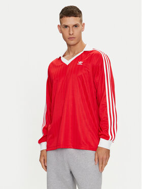 adidas adidas Longsleeve adicolor Piqué Football IX5226 Czerwony Regular Fit