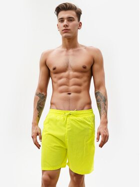 MyStars MyStars Szorty kąpielowe Spodenki Kąpielowe Męskie Jasne Żółte MyStars Basic Neon M Żółty