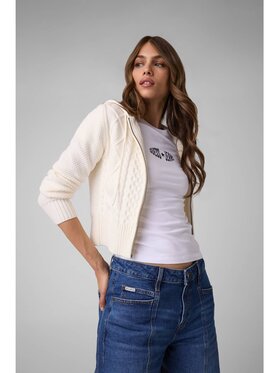 Guess Jeans Guess Jeans Sweter 184170 Biały Classic Fit