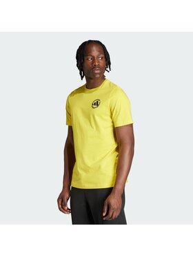 adidas adidas Koszulka techniczna 151763 Żółty Regular Fit