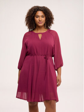 Fiorella Rubino Fiorella Rubino Vestito da giorno 7080L001276N009 Bordeaux A-Line Fit