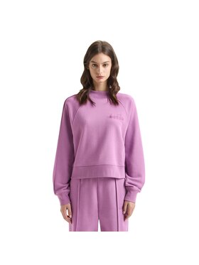 Diadora Diadora Bluza L. SWEATSHIRT CREW ATHL. LOGO Fioletowy Basic Fit