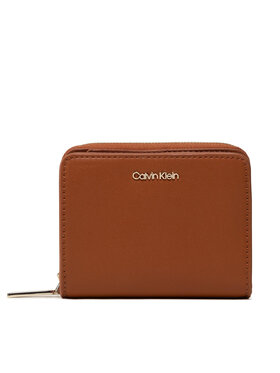 Calvin Klein Calvin Klein Portefeuille femme petit format Ck Must Z/A Wallet W/Flap Md K60K607432 Marron