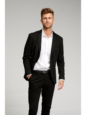 TeeShoppen TeeShoppen Marynarka 'Perform Collection' Czarny Slim Fit
