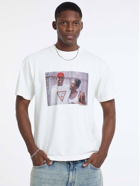 Guess Jeans Guess Jeans T-Shirt 180059 Biały Classic Fit