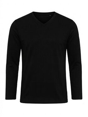 Ombre Ombre Longsleeve L171 Czarny Regular Fit