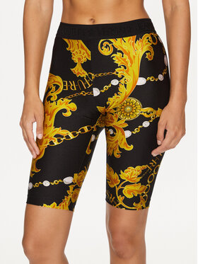 Versace Jeans Couture Versace Jeans Couture Bavlnené šortky 75HAC106 Čierna Slim Fit