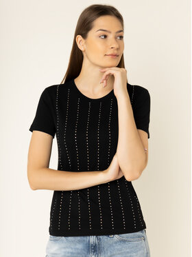 Guess Guess Majica Krystal Tee W01I70 K46D0 Črna Regular Fit
