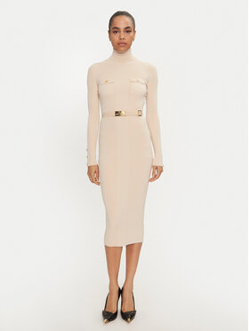 Elisabetta Franchi Elisabetta Franchi Vestito di maglia AM-25B-46E2-V440 Écru Slim Fit