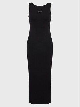 HYPE HYPE Vsakodnevna obleka YVLR-208 Črna Slim Fit