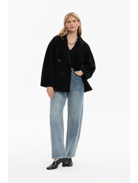 Deni Cler Milano Deni Cler Milano Kurtka przejściowa T-DC-9083-F5-90-90-1 Czarny Oversize