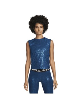 Nike Nike Koszulka techniczna Pro Dri-Fit Niebieski Regular Fit