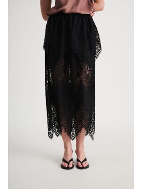 ROSE AVENUE ROSE AVENUE Spódnica maxi NOA Czarny Regular Fit