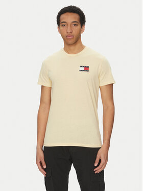 Tommy Jeans Tommy Jeans T-Shirt Essential DM0DM20740 Żółty Slim Fit