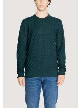 Calvin Klein Calvin Klein Πουλόβερ BASKET WEAVE COTTON Πράσινο To Fit