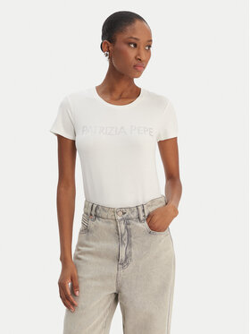 Patrizia Pepe Patrizia Pepe T-Shirt CM1419/J013-W146 Biały Regular Fit