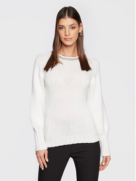 Fabiana Filippi Fabiana Filippi Sweter MAD222W109 Biały Regular Fit