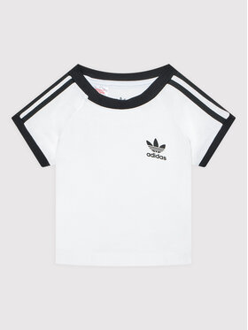 adidas adidas T-Shirt 3-Stripes DV2824 Biały Regular Fit