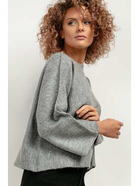 Tessita Tessita Sweter T418/5/OneSize Szary Loose Fit