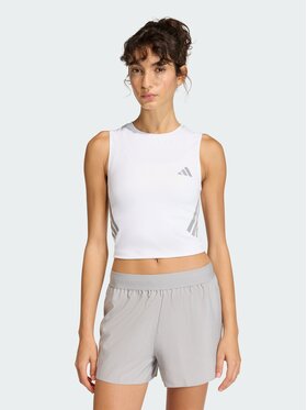 adidas adidas Koszulka techniczna adi365 Iconic Running Crop Biały Fitted Fit