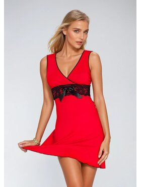 DKaren Lingerie DKaren Lingerie Halka Kamila Czerwony Classic Fit