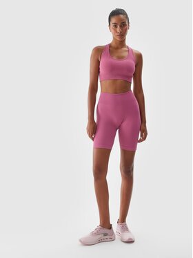 4F 4F Legginsy 4FWAW24TFSHF710-53S Różowy Slim Fit