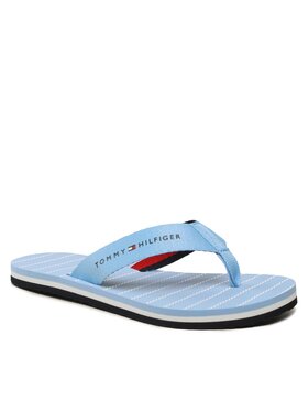 Tommy Hilfiger Tommy Hilfiger Japonki Essential Rope Sandal FW0FW07142 Niebieski