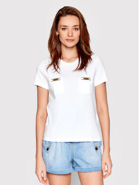 Elisabetta Franchi Elisabetta Franchi T-shirt MA-010-21E2-V160 Blanc Regular Fit