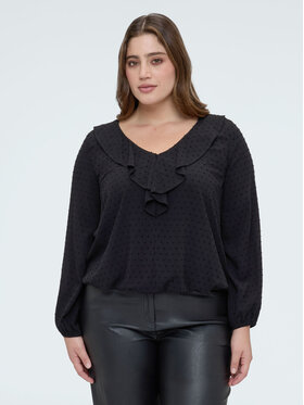 Fiorella Rubino Fiorella Rubino Bluzka 2049T002432N033 Czarny A-Line Fit