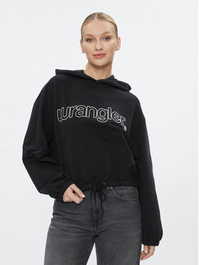 Wrangler Wrangler Mikina 112342761 Černá Loose Fit