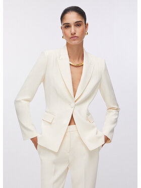 Liu Jo Liu Jo Marynarka CA6368T2957P9644 Kremowy Slim Fit
