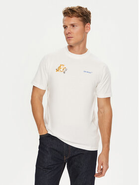 Off-White Off-White T-shirt OMAA027T22JER0070145 Bianco Regular Fit