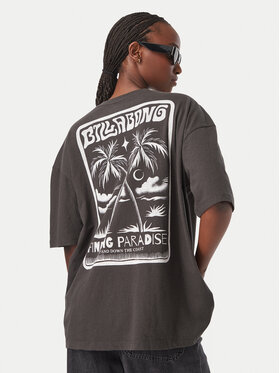 Billabong Billabong T-Shirt EBJZT00638 Szary ciemny Oversize