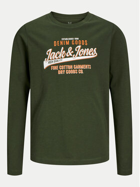 Jack&Jones Junior Bluza Logo 12258882 Zelena Regular Fit