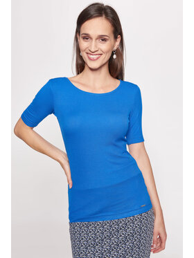 QUIOSQUE QUIOSQUE Blúzka QUIOSQUE 1KK004801 Modrá Regular Fit