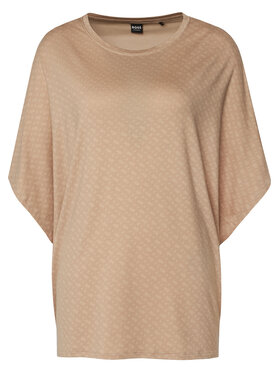 BOSS BOSS Тениска на пижама 50561029 Бежов Oversize