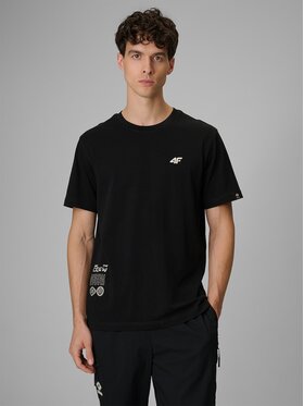 4F 4F T-Shirt 4FRSS26TTSHM3814-20S Czarny Regular Fit