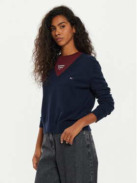 Tommy Jeans Tommy Jeans Pullover Tjw Essential DW0DW18670 Dunkelblau Regular Fit
