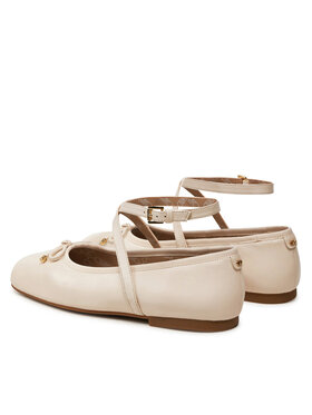 Michael Kors Balerinke Collette Leather Ballet Flat 40T4CTFP1L Bež