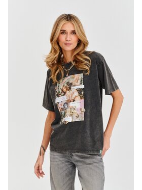 NAOKO NAOKO T-Shirt Grace of Virgo Czarny Regular Fit