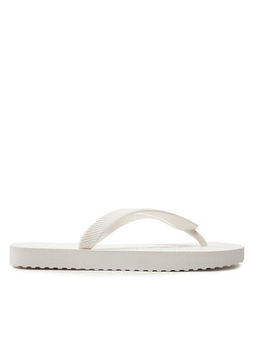 Tommy Jeans Japonke Tjw Logo Flip Flop EN0EN02447 Écru