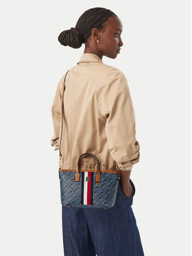 Tommy Hilfiger Tommy Hilfiger Torebka Th Monoplay Mini Tote Corp AW0AW19177 Granatowy
