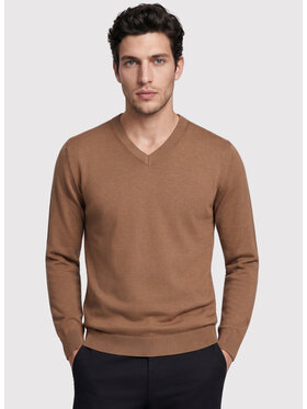 Pako Lorente Pako Lorente Sweter P26WN-2X-010 Brązowy jasny Straight Fit
