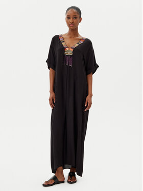LOLA CASADEMUNT LOLA CASADEMUNT Φόρεμα καλοκαιρινό LS2516029 Μαύρο Relaxed Fit