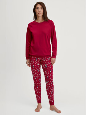 Calida Calida Piżama 41395 Czerwony Regular Fit