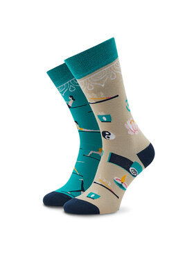 Funny Socks Funny Socks Visoke nogavice Unisex Yoga SM1/68 Pisana